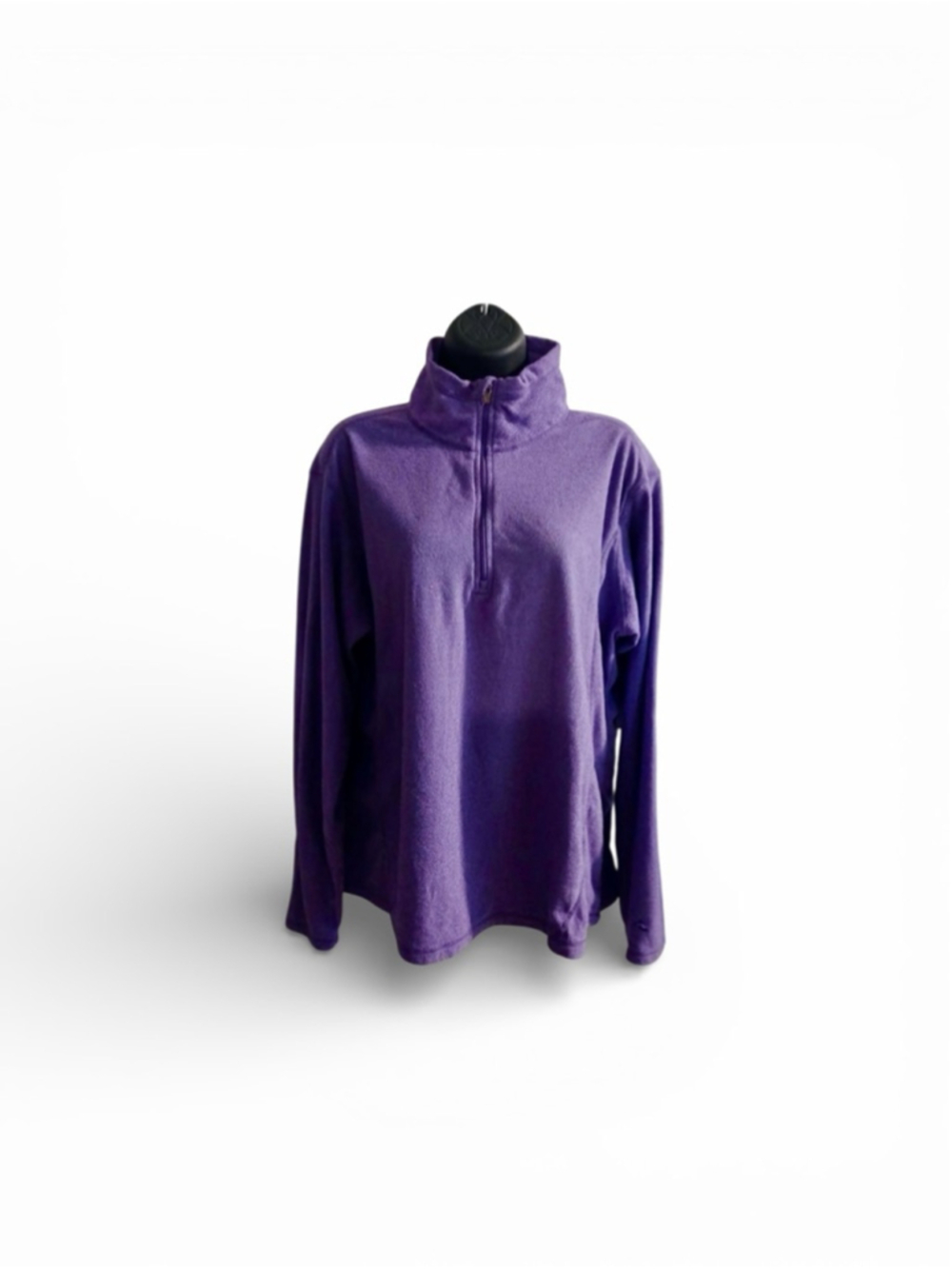 Alpine Design Women's Purple Textured Quarter-Zip Pullover - Size XL - JC458